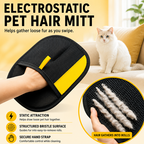 Electrostatic Pet Hair Removal Glove